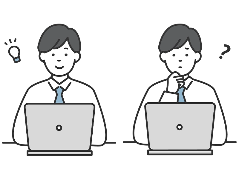 社長業務を洗い出し業務リストを作成する工程のイラスト